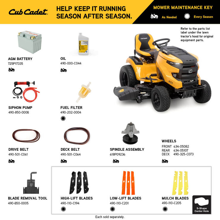 Cub cadet xt1 discount lt54