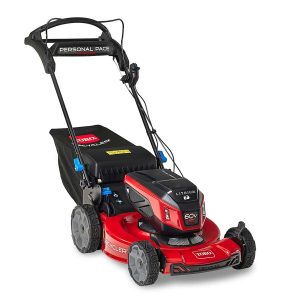 Toro 60V Max* 22 in. (56 cm) Recycler® w/Personal Pace® & SmartStow® Lawn Mower w/ 7.5Ah Battery included (21468)