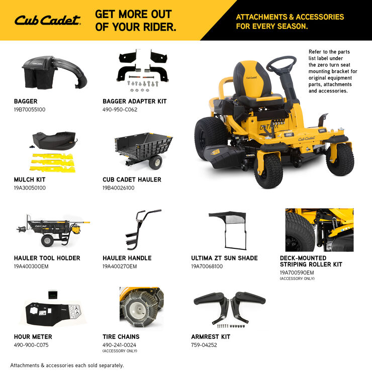 Cub Cadet ZTS1 50 (17BRGBYLA10) Cub Cadet ZTS1 50 (17BRGBYLA10)