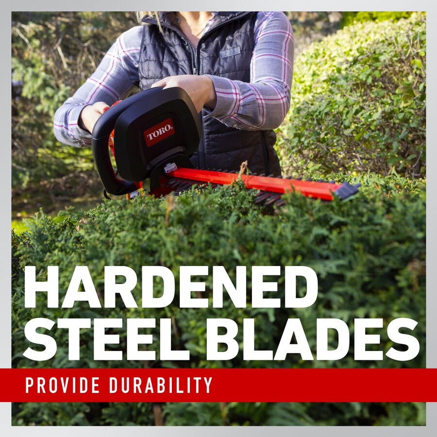 Toro 20V MAX* 22 in (56 cm) Hedge Trimmer - 2.0Ah Battery Included (51490) Toro 20V MAX* 22 in (56 cm) Hedge Trimmer - 2.0Ah Battery Included (51490)