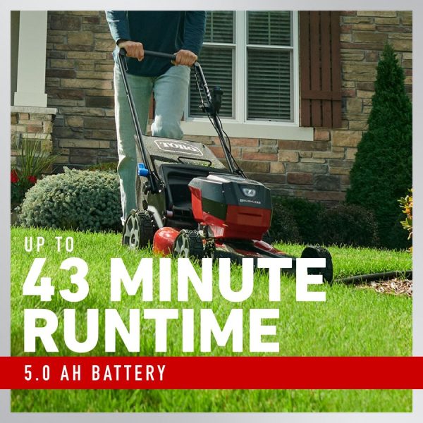 Toro 60V Max* 21 in. (53 cm) Recycler® Self-Propel w/SmartStow® Lawn Mower with 5.0Ah Battery (21326)