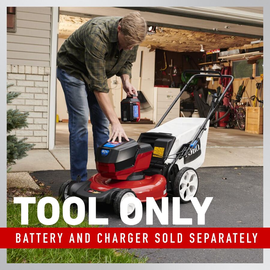 Toro 60V Max* 21 in. (53cm) Recycler® Self-Propel Lawn Mower - Battery Not Included (21356T)