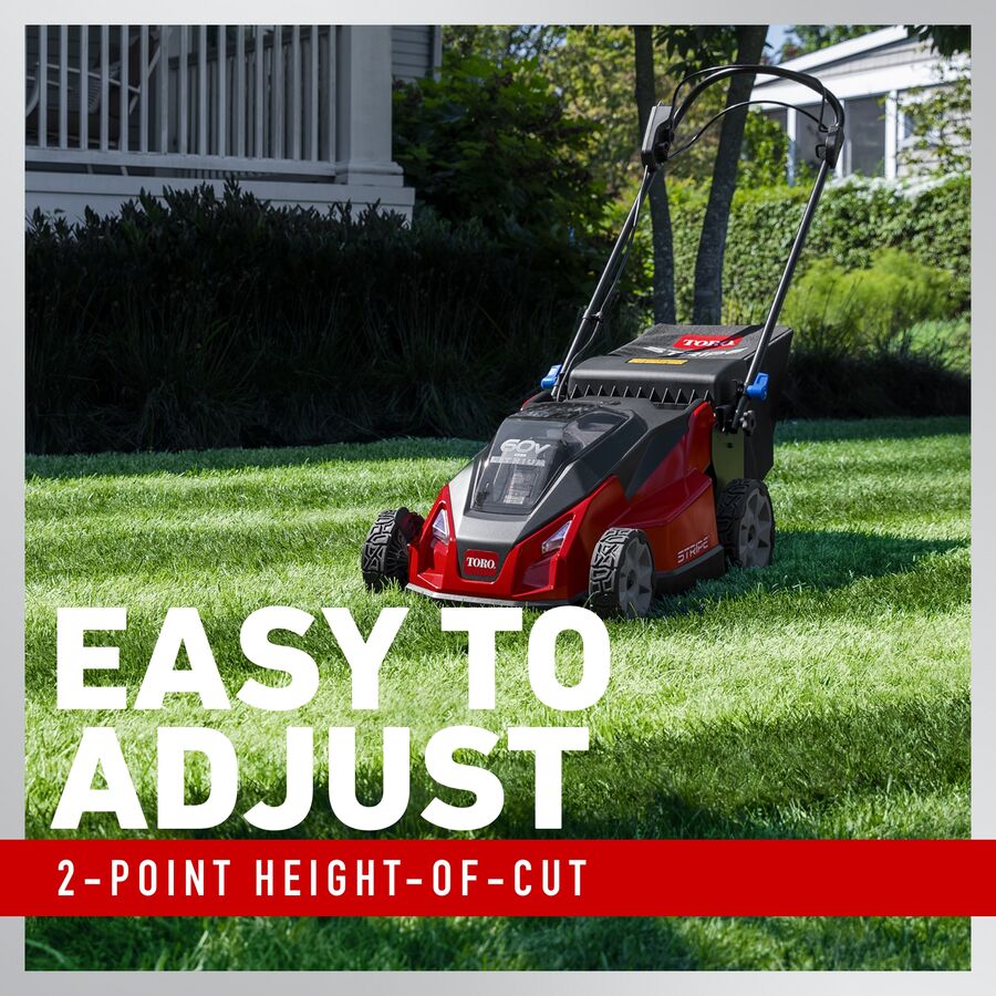 Toro 60V MAX* 21 in. (53cm) Stripe® Self-Propel Lawn Mower - 5.0Ah Battery Included (21620)